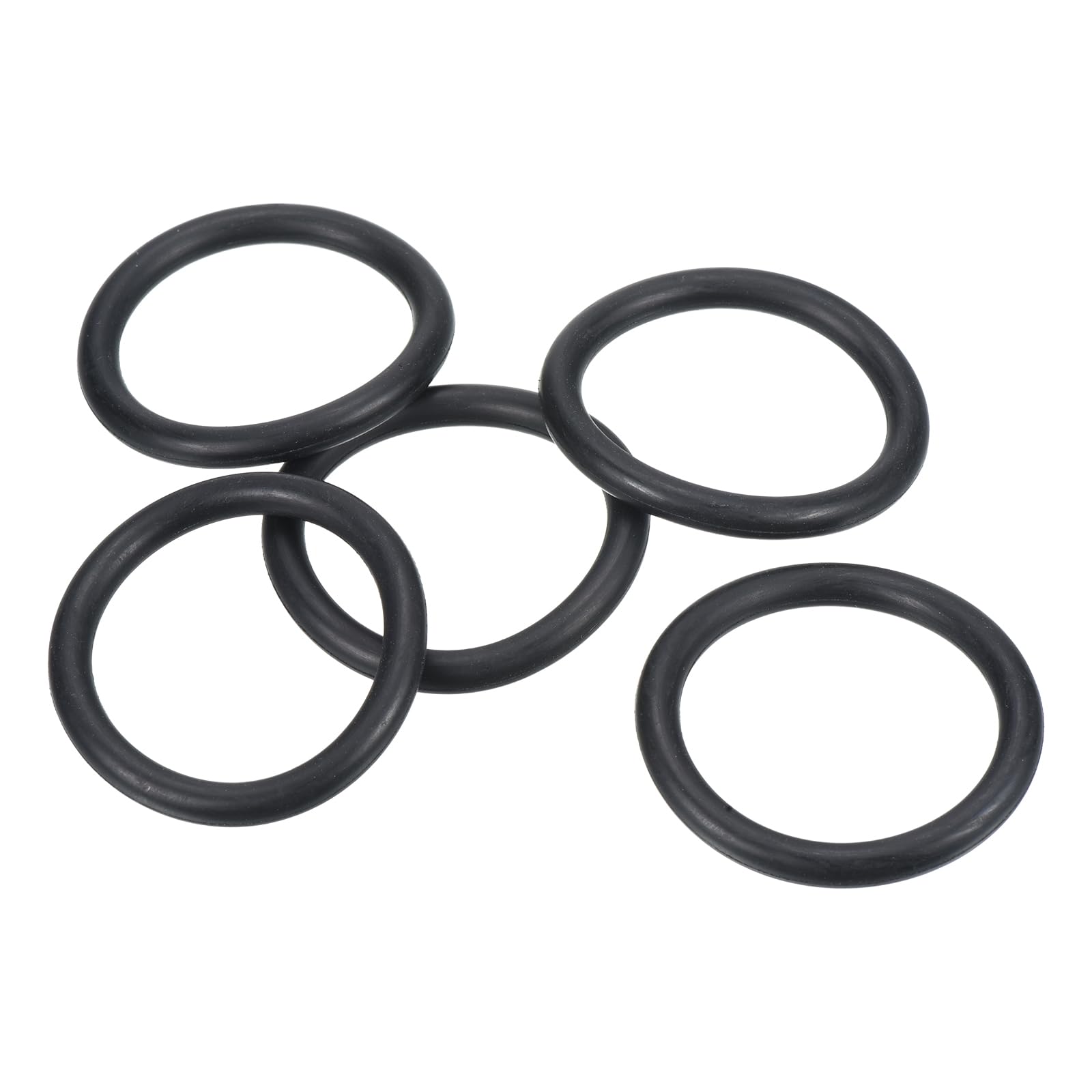 PATIKIL Nitrile Rubber O-Rings 50mm OD 40mm ID 5mm Width, 25 Pcs Metric Sealing Gasket for Faucet Plumbing Automotive Repair, Black