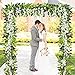 Sunm Boutique Artificial Flowers Wisteria Garland Vine Rattan Hanging for Home Garden Ceremony Wedding Arch Floral Decor, 6.6 Feet, 4pcs, White