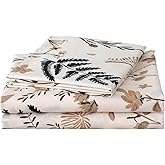 JSD Boho Floral Printed Sheet Set Full Size, 4 Piece, Soft Botanical Pattern Microfiber Sheets Extra Deep Pocket