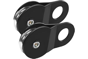 cciyu 10 T Winch Snatch Block, 22,000 lbs Capacity Block and Tackle Pulley System Winch Hook Accessories, Heavy Duty Offroad Recovery Accessory for Truck Tractor ATV UTV Recovery Accessory 2 pcs