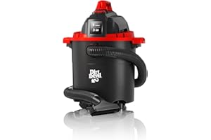 Dirt Devil 5-Gallon Corded Wet/Dry Portable Compact Design with Versatile Tools, Shop Vacuum, SD65000, Black