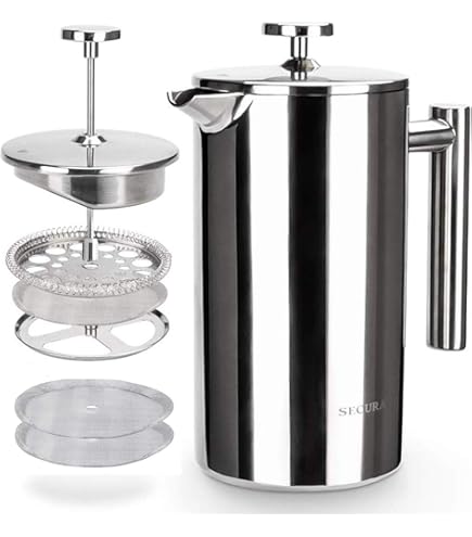 OTIX Cafetière - French Press - Koffie - Theemaker - Transparant - 800
