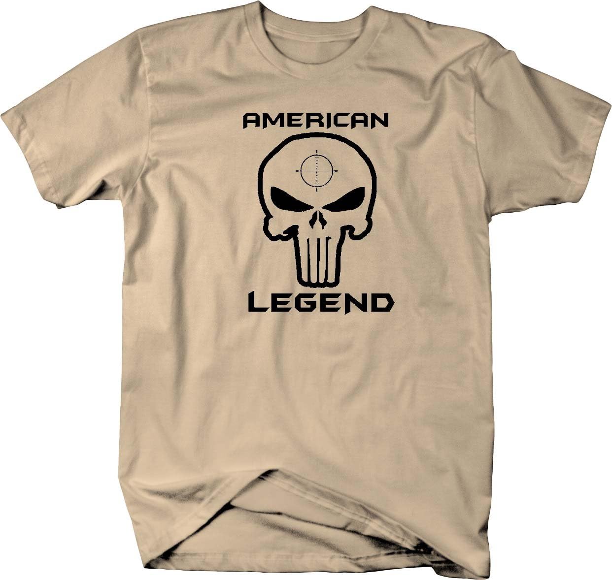 Punisher Skull Shadow Edition American Military Mens T Shirt