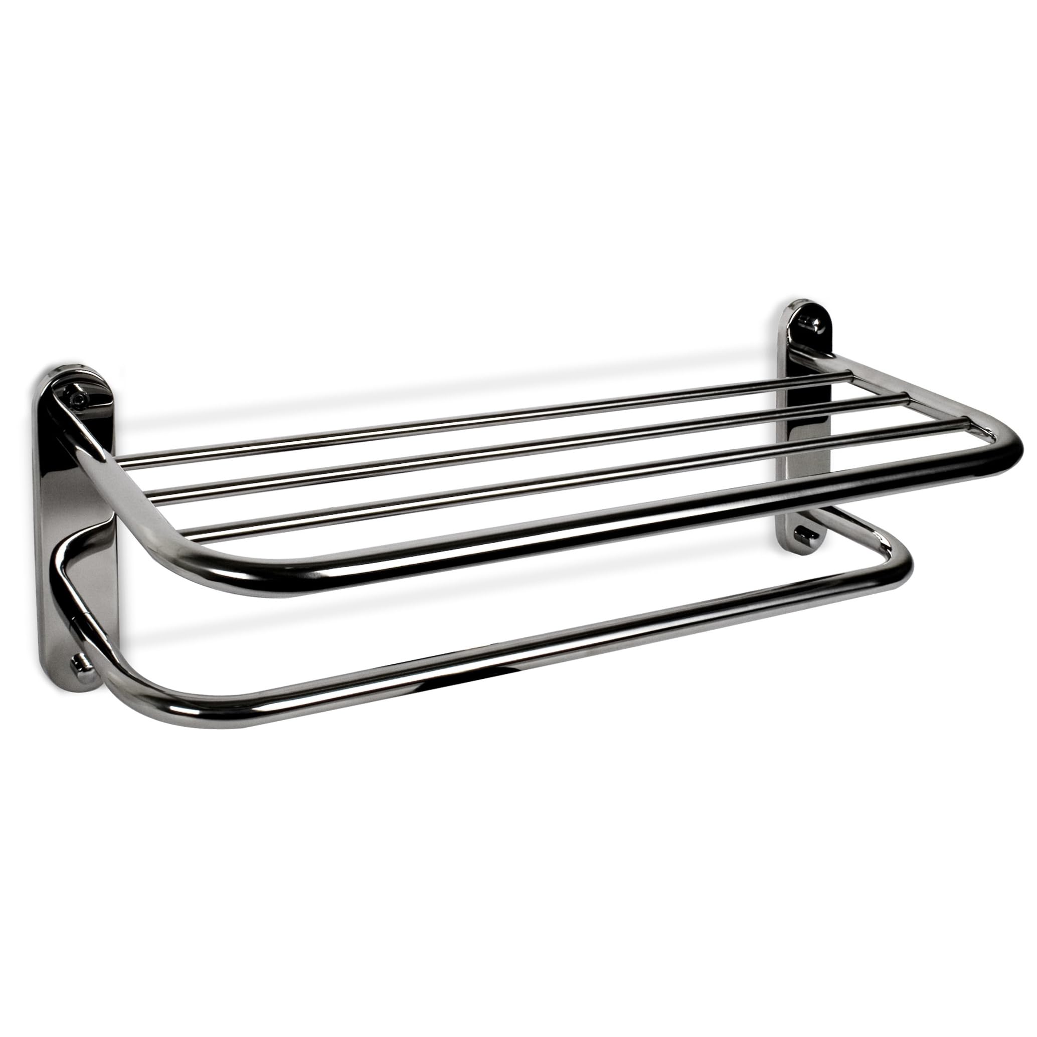 Tatay Wall Towel Rack, Stainless Steel, Color Metallic, Measures 65 x 22.5 x 22.5 x 21 cm