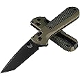 Benchmade - Redoubt Plain Edge Folding Knife with Ranger Green/Forest Grivory Handle (431BK-1)