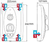 Mira Jump Multi-Fit 8.5 kW Electric Shower White/Chrome 1.1788.010 view 4