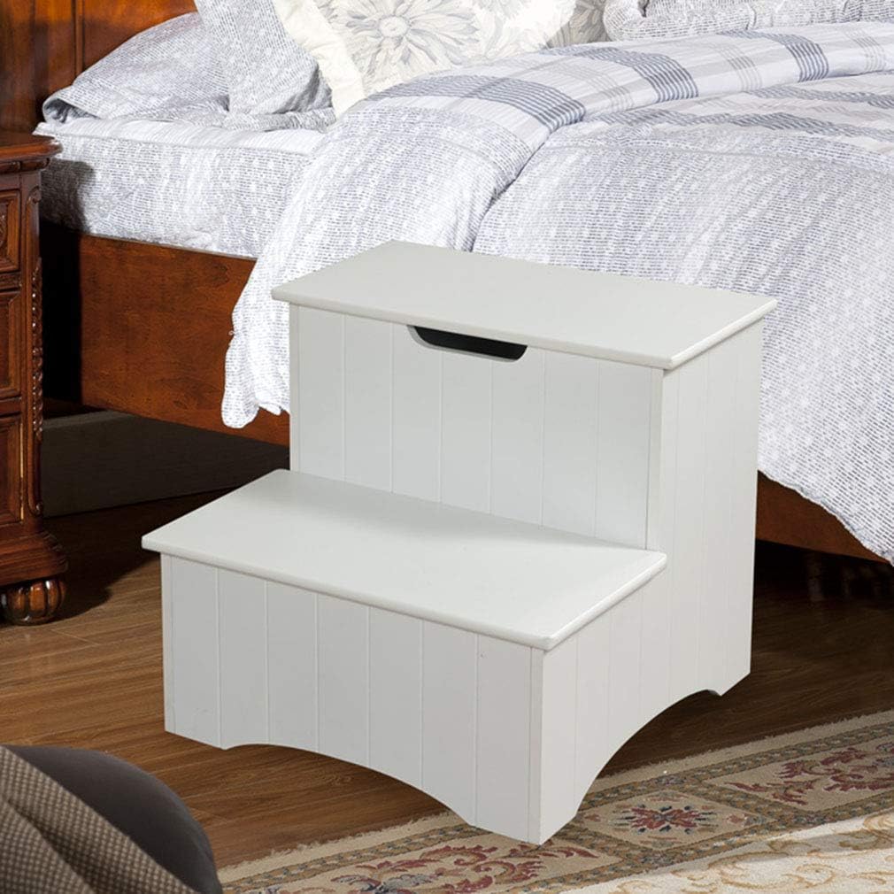 ZUSUZU Sgabello Bambini,Robusto Scaletta a 2 Gradini per Bagno,Lavandino e Toilette,Sgabello a due gradini per bambini Design Antiscivolo e Antiribaltamento,Sopporta Fino a 90 kg