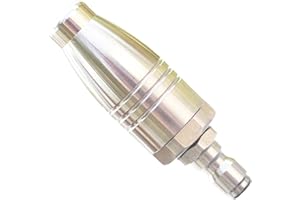 TEENGO Turbo Nozzle Pressure Washer Tips, SUS 304 Stainless Steel 360°Rotating Turbo Nozzle Tips for Pressure Washer Power Washer 3600 PSI Max with 1/4”Quick Connector, 3.0 Orifice, 4.0 GPM, 180 °F