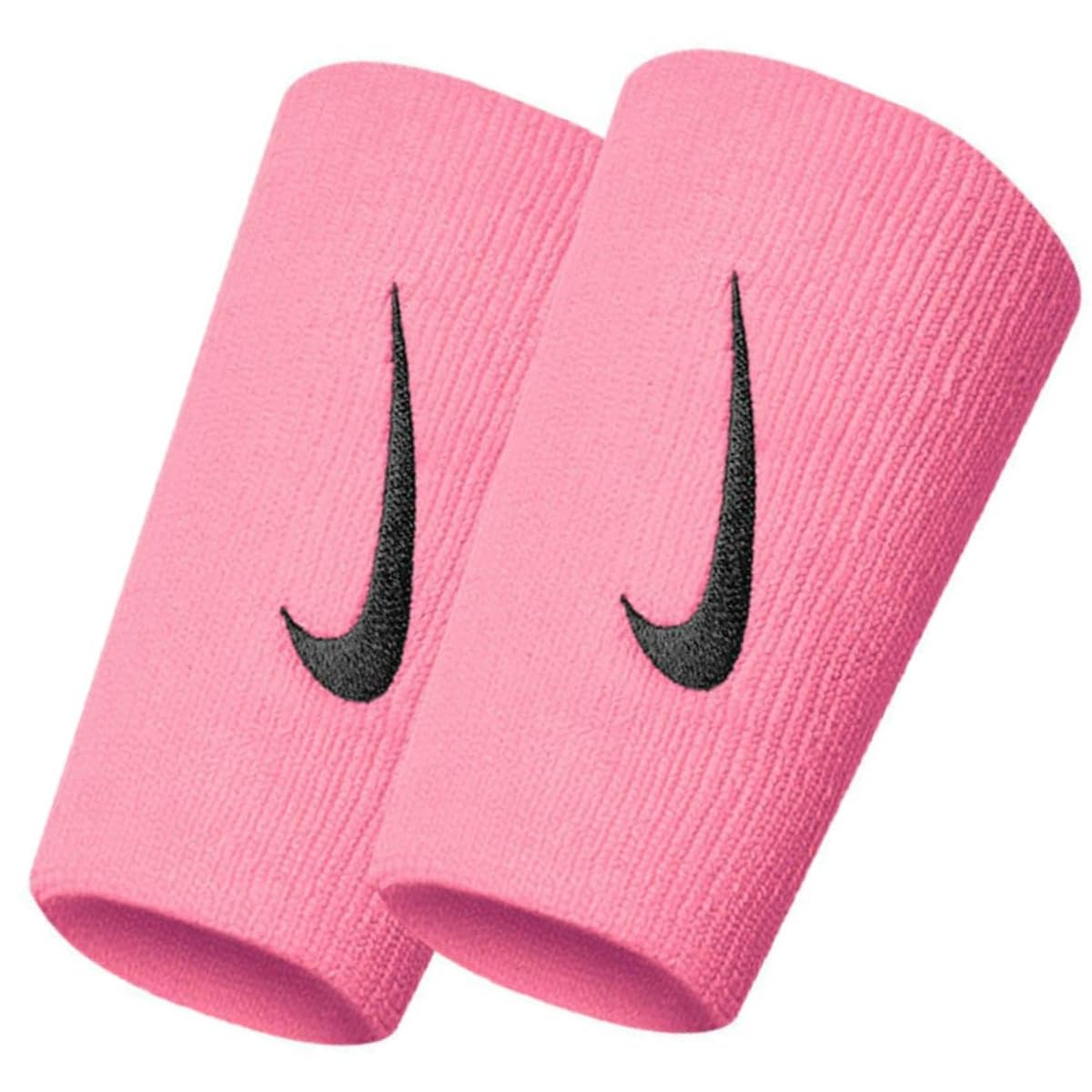 Nike Unisex - Adult Swoosh Doublewide Sweatbands, Pink Gauze/Oil Grey, One Size