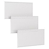 TORACK 3Pcs Metal Pegboard Panels for Wall Garage