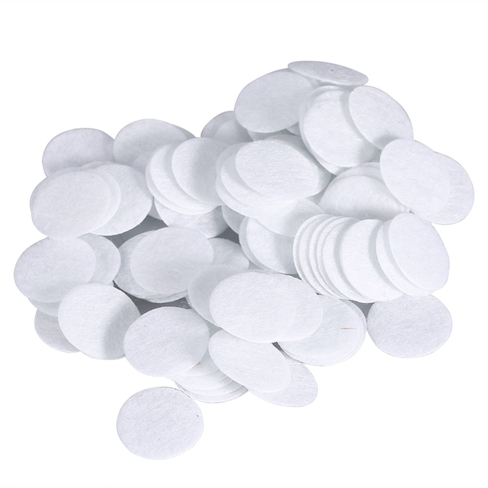 100 Pcs Cotton Filter for Pimple Removal Diamond Dermabrasion Beauty Machines, Beauty Machine Filter Round Pad, Blackhead Removal Beauty Accessory(15mm)