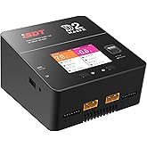 ISDT lipo Battery Charger D2 MK2 with AC 2x200W Dual Output Mode,Hobby Smart Lipo Charger Discharger for 1-6S Li-ion Life NiCd NiMH LiHV PB Smart Battery