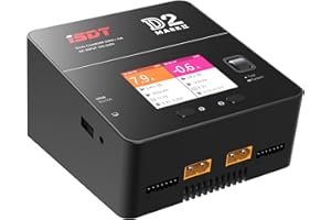 ISDT lipo Battery Charger D2 MK2 with AC 2x200W Dual Output Mode,Hobby Smart Lipo Charger Discharger for 1-6S Li-ion Life NiCd NiMH LiHV PB Smart Battery