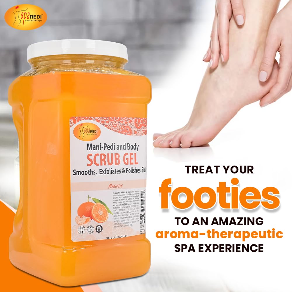 Spa Redi Pedi Scrub Gel - Mandarin (Gal)