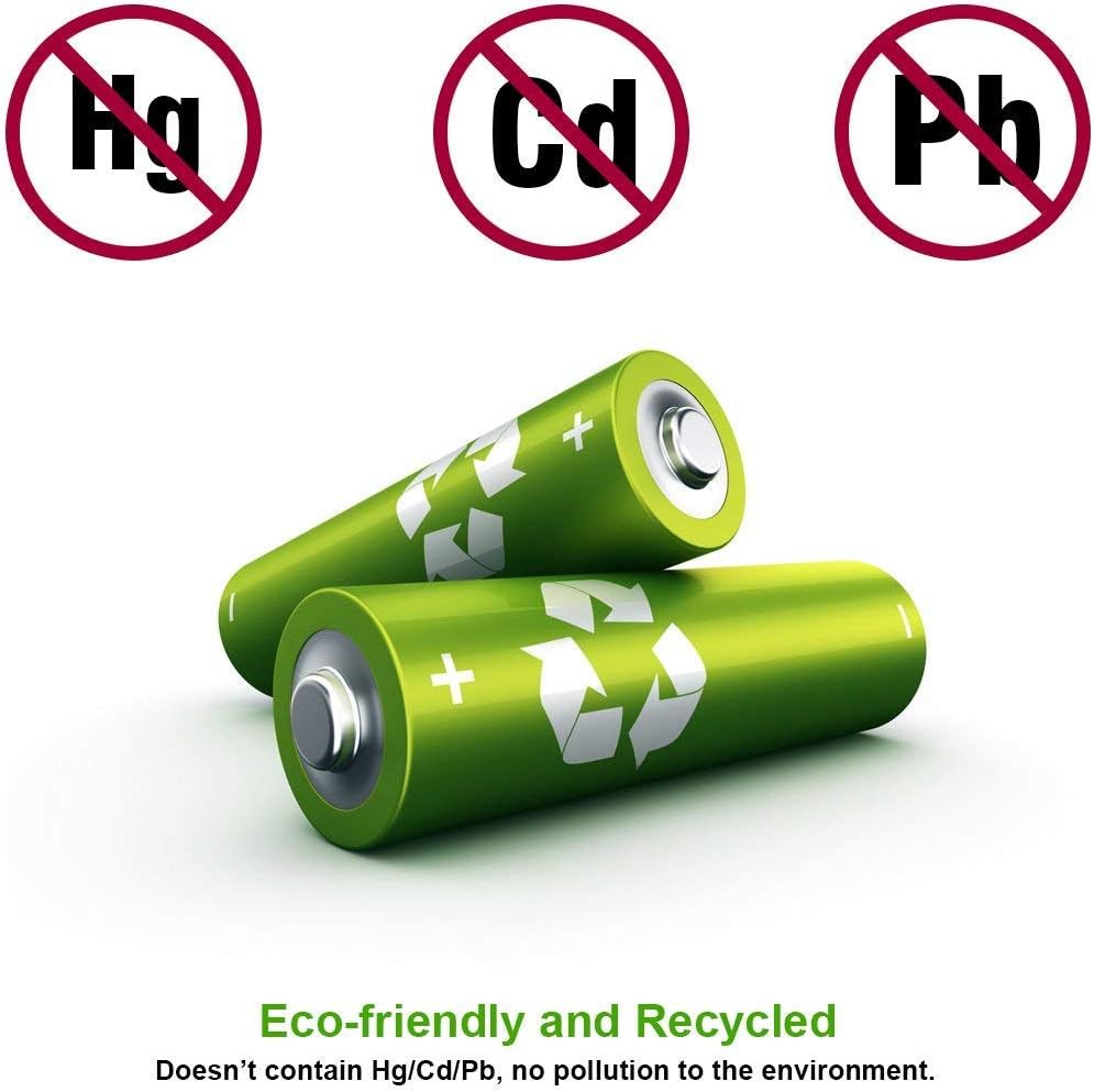 EBL Pack of 8 AA Batteries 2800mAh High Capacity Precharged Ni-MH AA Rechargeable Batteries: Electronics