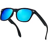 LEICO FASHION Kids Polarized Retro Sunglasses for Boys Girls Age 3-12 Shatterproof UV Protection Toddler Children Sun Glasses