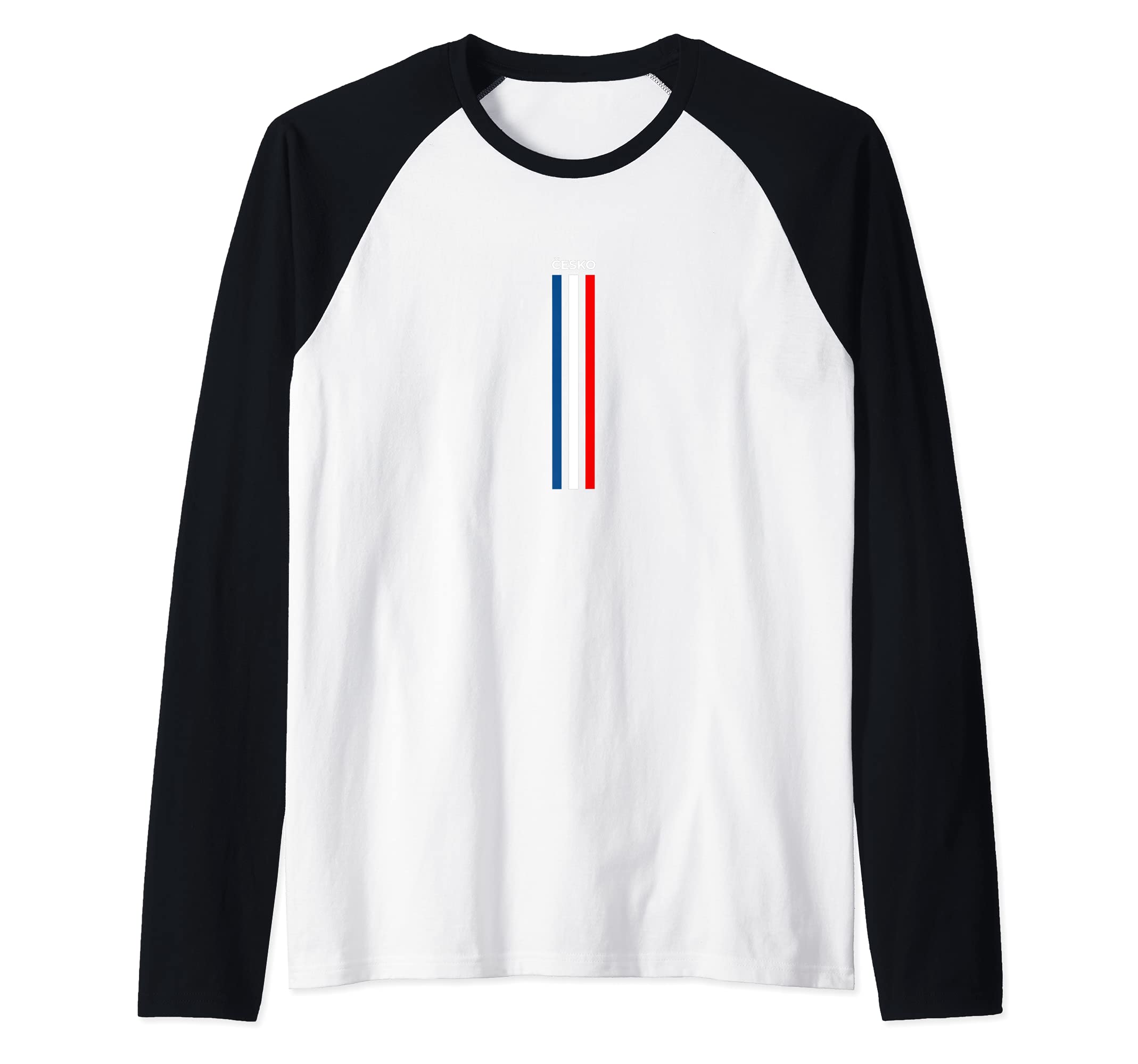 Flag Czech Republic Raglan Baseball Tee