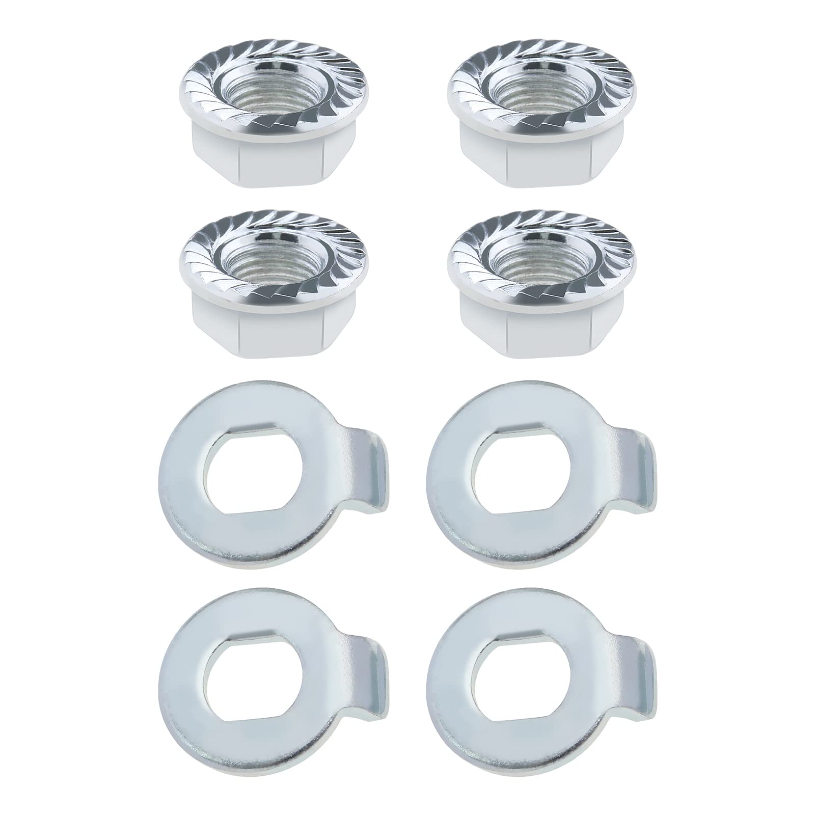 eMagTech 4PCS Front Wheel Motor Nut Washer Set Compatible with Xiaomi M365 Essential 1S Pro Pro 2 Version Electric Scooters Replacement Parts
