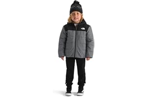 THE NORTH FACE Kids' Boys' Reversible Shasta Full Zip Hooded Jacket | Water Repellent, Synthetic Insulation & Fleece Lining