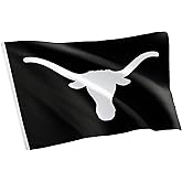 Desert Cactus University of Texas UT Flag - 3 x 5 Feet Longhorns Banner, Indoor/Outdoor Durable Fabric, 100% Polyester Design (Style Z)