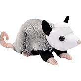 Wild Republic Pocketkins Eco Opossum, Stuffed Animal, 5 Inches, Plush Toy, Made from Recycled Materials, Eco Friendly