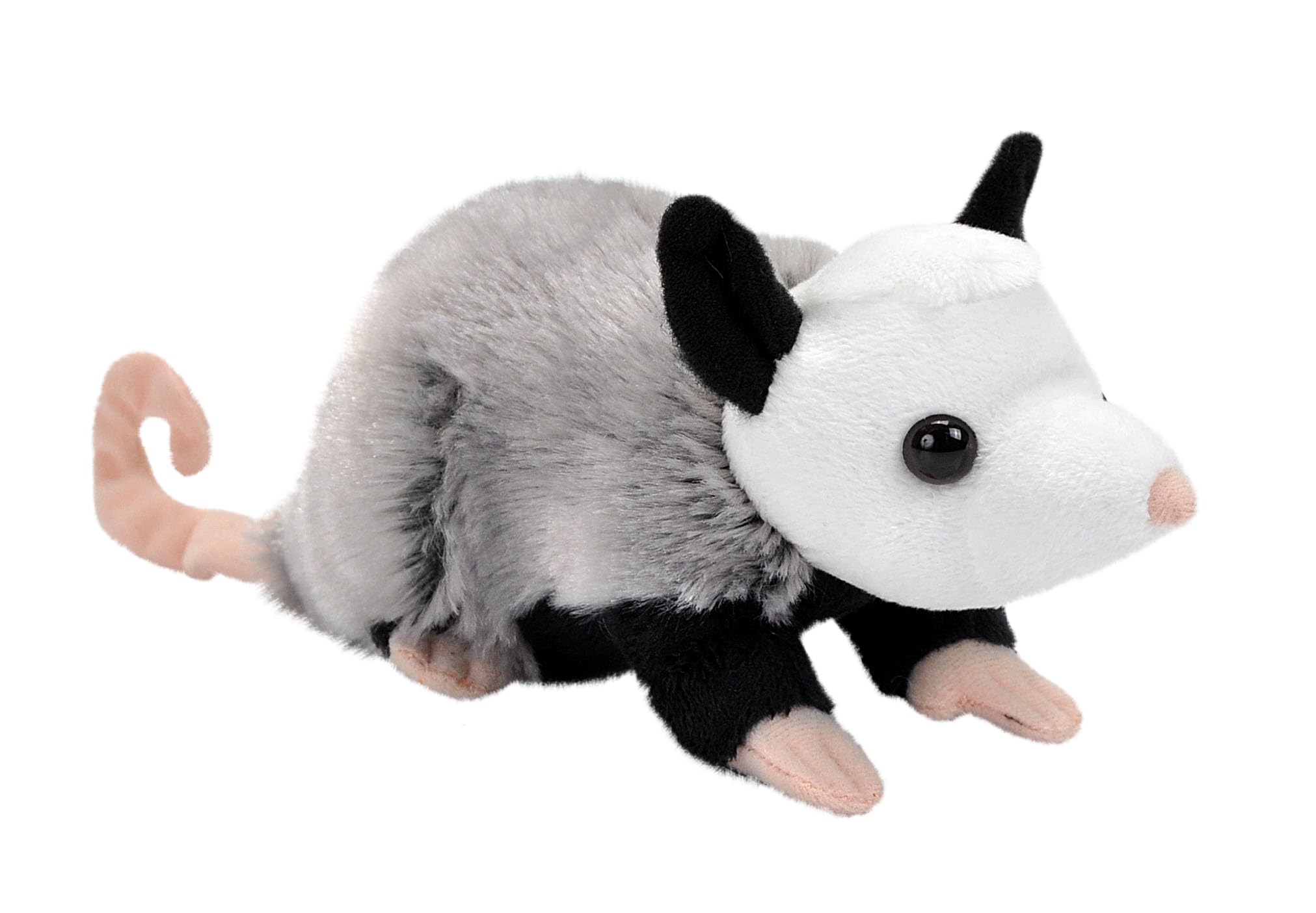 Wild Republic Pocketkins Eco Opossum, Stuffed Animal, 5 Inches, Plush Toy, Made from Recycled Materials, Eco Friendly