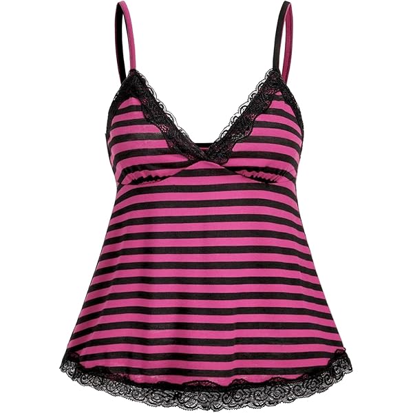 SHENHE Women's Lace Babydoll Tank Top Sexy V Neck Sleeveless