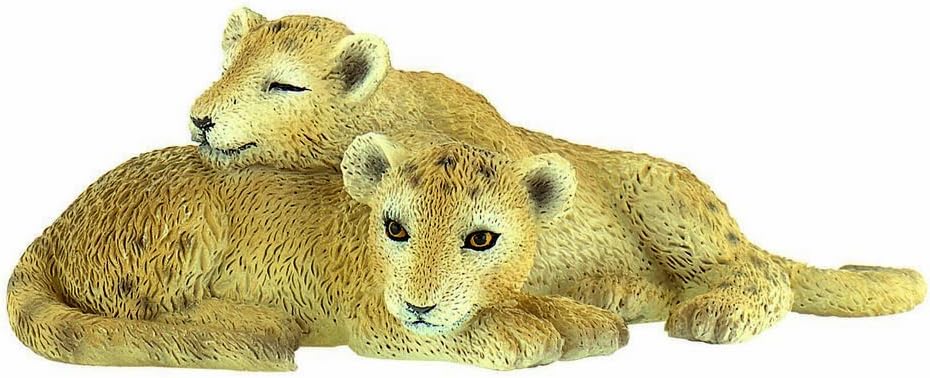 Bullyland 63663 Lion Puppy Group, White