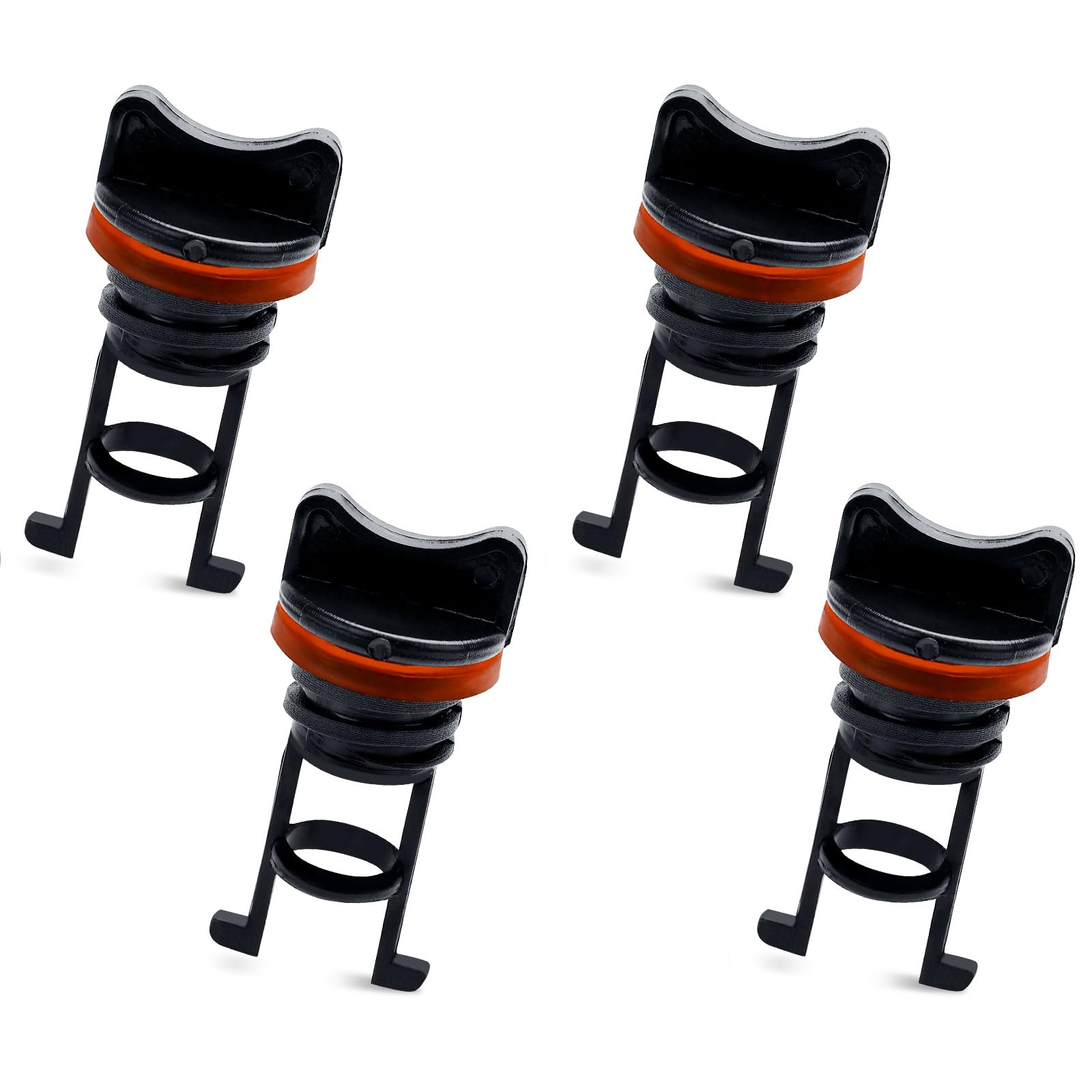 PEUTIER 4pcs Boat Drain Plugs, 3/4 Inch Diameter Nylon Thread Drain Stoppers Kayak Scupper Plug Kit Drain Plugs Lifetime Kayak Accessories for Dinghy Canoe Boat