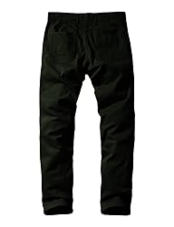 Match Mens Slim-Tapered Flat-Front Casual Pants