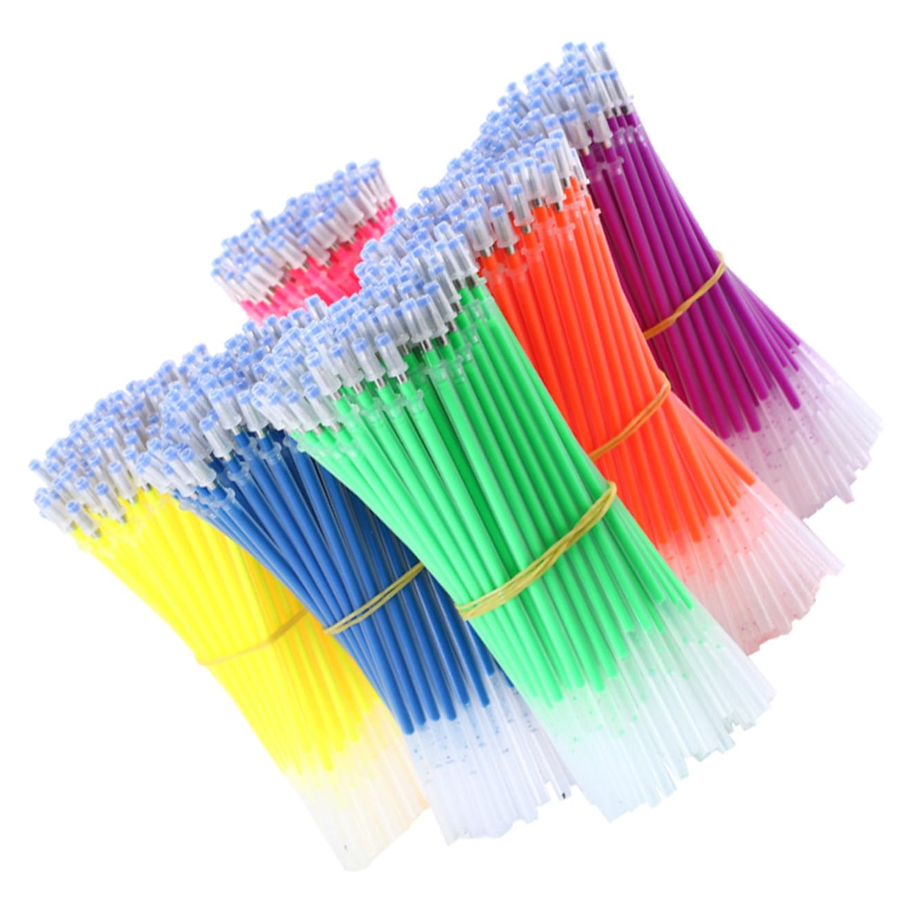 NUOBESTY Gel Pen Refills Neon Gel Pen Refills Glitter Pens Refills Coloring Pens for Drawing Adult Coloring Book Scrapbooking Journaling, 50 Pcs (Highlighter Refill)