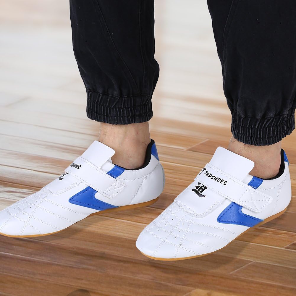 Vbestlife Taekwondo Shoes Men Women Kids Martial Art Shoes Karate Kung Fu Tai Chi Shoes Comfortable Lightweight Taekwondo Training Sports Shoes - Blue : Sports & Outdoors