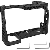 A7ii A7Riii A7iii cage,A9 / A7III / A7M3 / A7Riii / A7ii Camera Cage for Sony A9 A7M3 A7III A73 A7RIII A7R3 A7II Camera Case Rig Cold Shoe