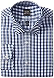 Oxford NY Men's Gingham Spread Collar, Blue/Navy, 17 34/35
