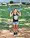 21 Inch Trapeze Swing Bar with BLUE Rings - 5 Foot Adjustable Rope Swing Set Accessories