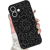 KANGHAR Case for iPhone 16 Plus Phone Case [Compatible with Magsafe] Leopard Printed Pattern Cute Cheetah Protective Magnetic Case for Girls Women Men 6.7"