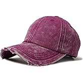 Classic Washed Distressed Vintage Baseball Cap Unconstructed Soft Cotton Denim Dad Hat for Men Women