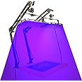 Dorhui 2 Pack UV Light for Screen Printing, Total 50W LED UV Screen Printing Exposure Light and Light Stand for Cyanotypes and Photo Emulsion Kit