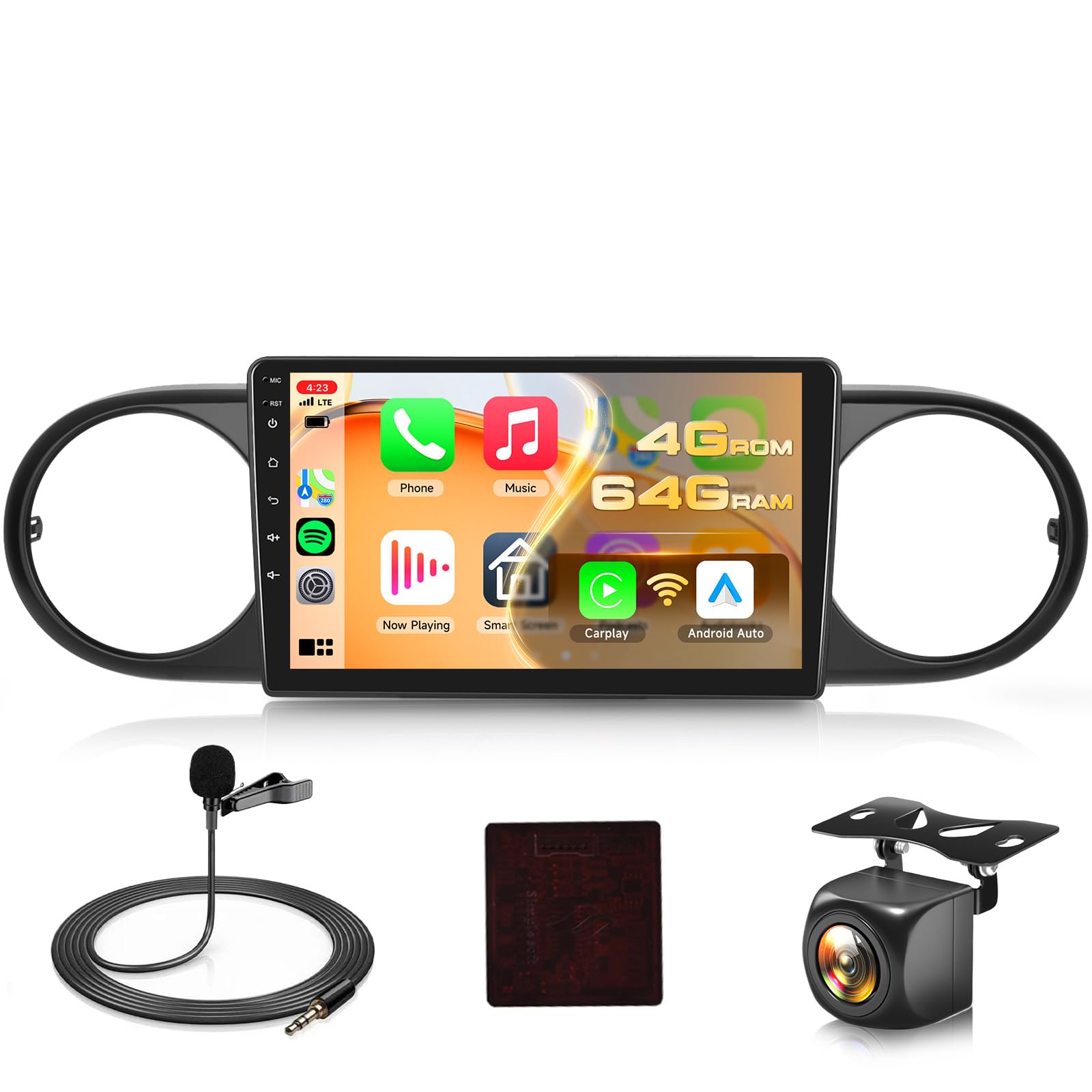 Photo 1 of [ 4G+64G] Android Stereo for Toyota Scion xB 2007-2019 Radio Upgrade 9 Inch IPS Touch Screen Head Unit, Driauto Car Stereo with Wireless Carplay Android Auto, GPS WiFi DSP Bluetooth FM RDS Backup Cam