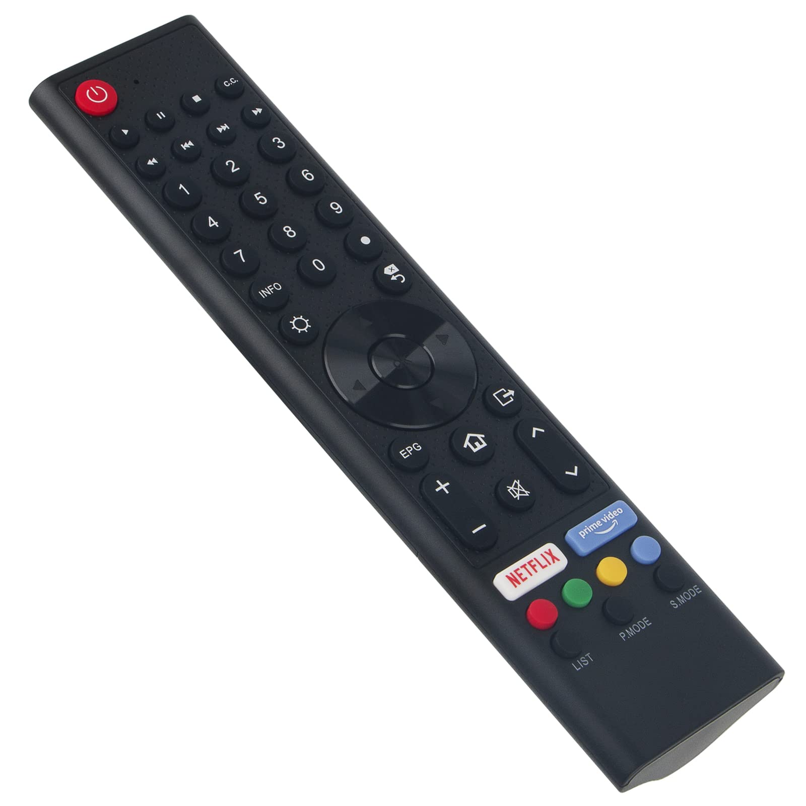 VINABTY New Remote Control Replacement fit for CHIQ TV Remote Control - Black