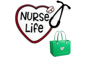 AOIFES Charms for Bag, Insert PVC Rubber Personalizing Decorative Compatible with Handbag, Beach Tote, Rubber Beach Bag Accessories