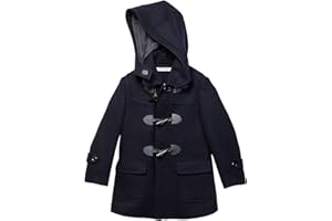 Isaac Mizrahi Boy's 2-20 Solid Wool Toggle Coat with Removable Hood - Colors