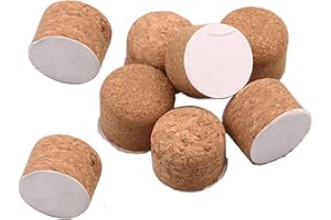 LUZEN 8Pcs Tobacco Pipe Cork Knocker with Adhesive Bottom Soft Cork Tobacco Pipe Knocker Ashtray Smoking Pipe Cleaning Tool Accessories, Brown