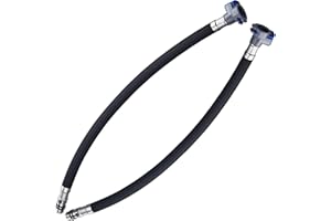 BSTIIU Quick Connect Faucet Water Supply Lines, 12 Inch, Widespread Bathroom Faucet Replacement Fast Lock Pipe Hoses, 2 Packs