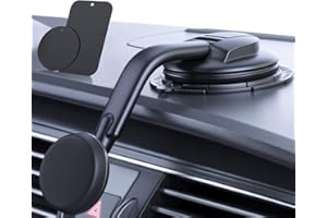 DOLYOFG Magnetic Phone Holder for Car, [ Powerful Magnets & Military-Grade Suction] Car Phone Holder Mount Dashboard Windshield Cell Phone Holder Phone Stand for Car iPhone Android Automobile Cradle