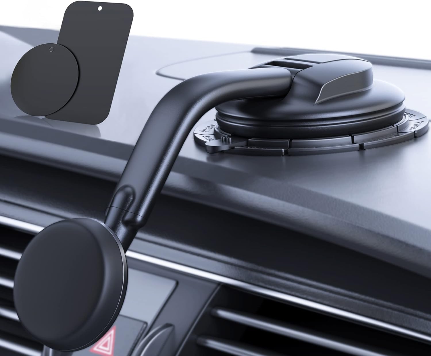 Photo 1 of DOLYOFG Magnetic Phone Holder for Car, [ Powerful Magnets & Military-Grade Suction] Car Phone Holder Mount Dashboard Windshield Cell Phone Holder Phone Stand for Car iPhone Android Automobile Cradle