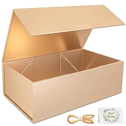RYDDOY Rose Gold Gift Box, 12x6x4'' Gift boxes for