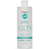 DHS Clear Shampoo for Women's and Men's Sensitive Skin, 16oz | Unscented, Treats Dry Scalp, Irritant-free, Paraben-free, Fragrance-free and Dye-free