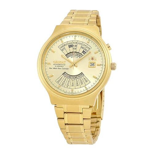 Orient Perpetual Calendar Automatic Gold Dial Men's Watch