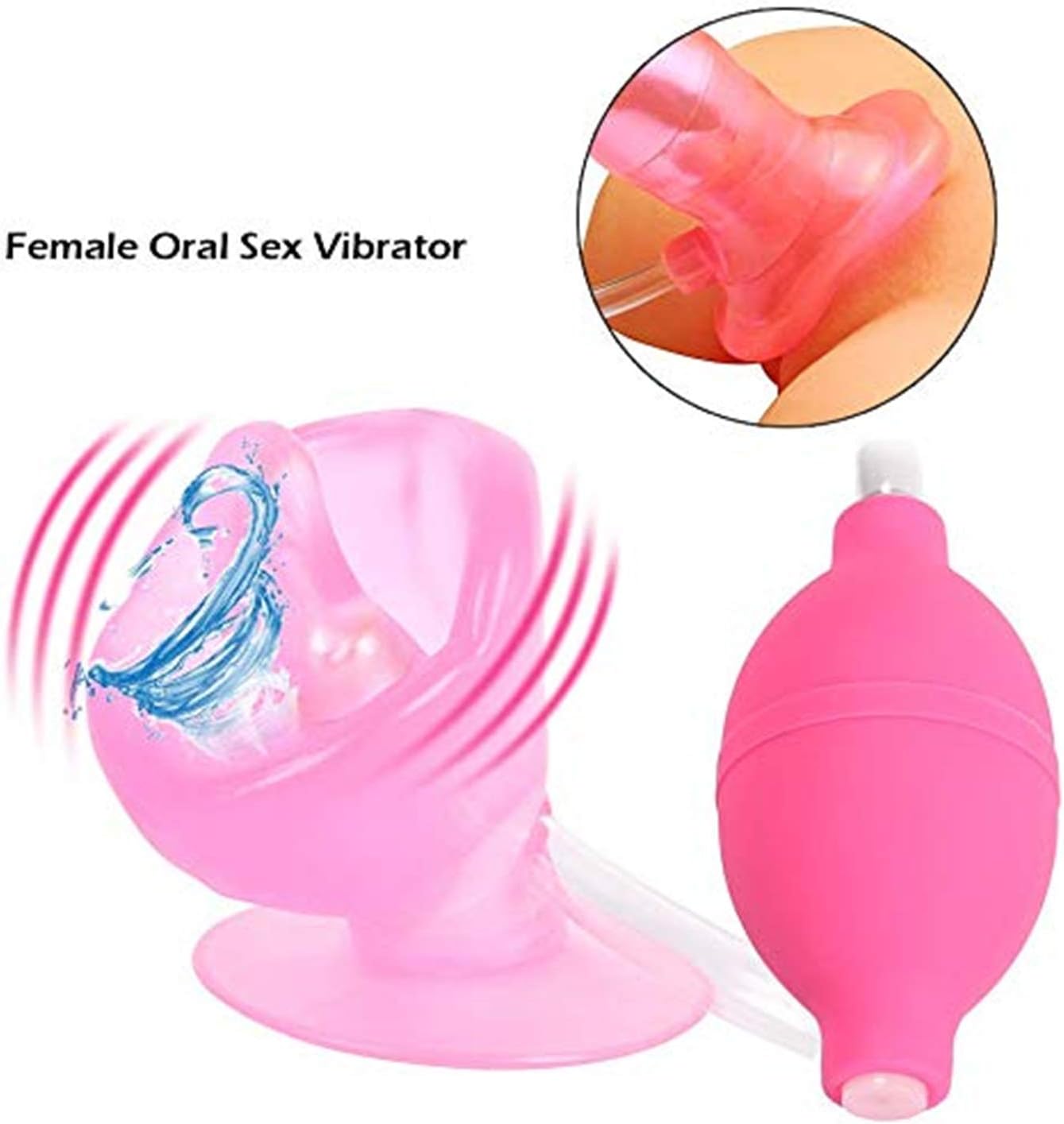 Cosamila Women Pleasure Lips Oral Sucking Pump Tongue Stimulator Bullte Wand